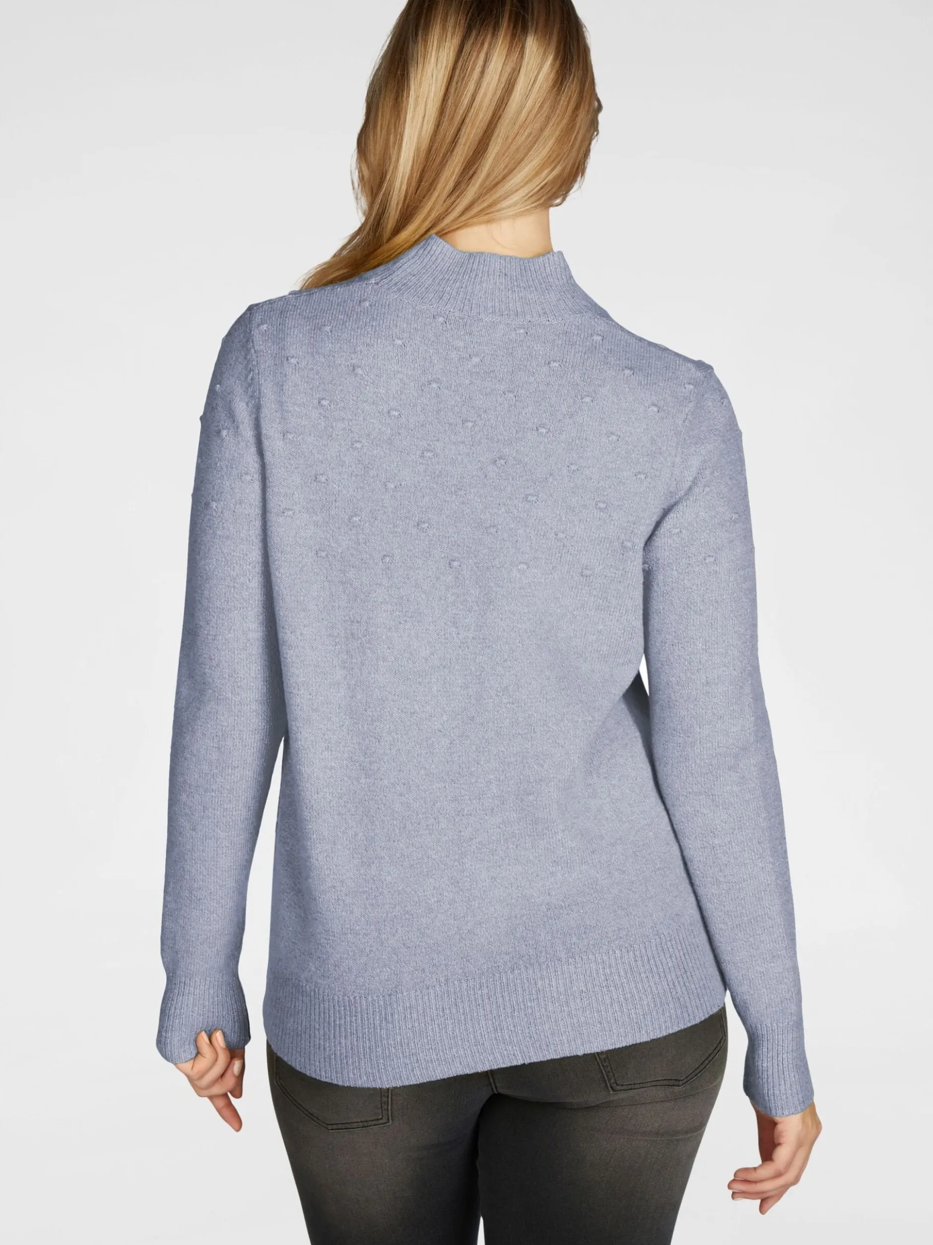 Navigazione Damen Strickpullover in hellblau