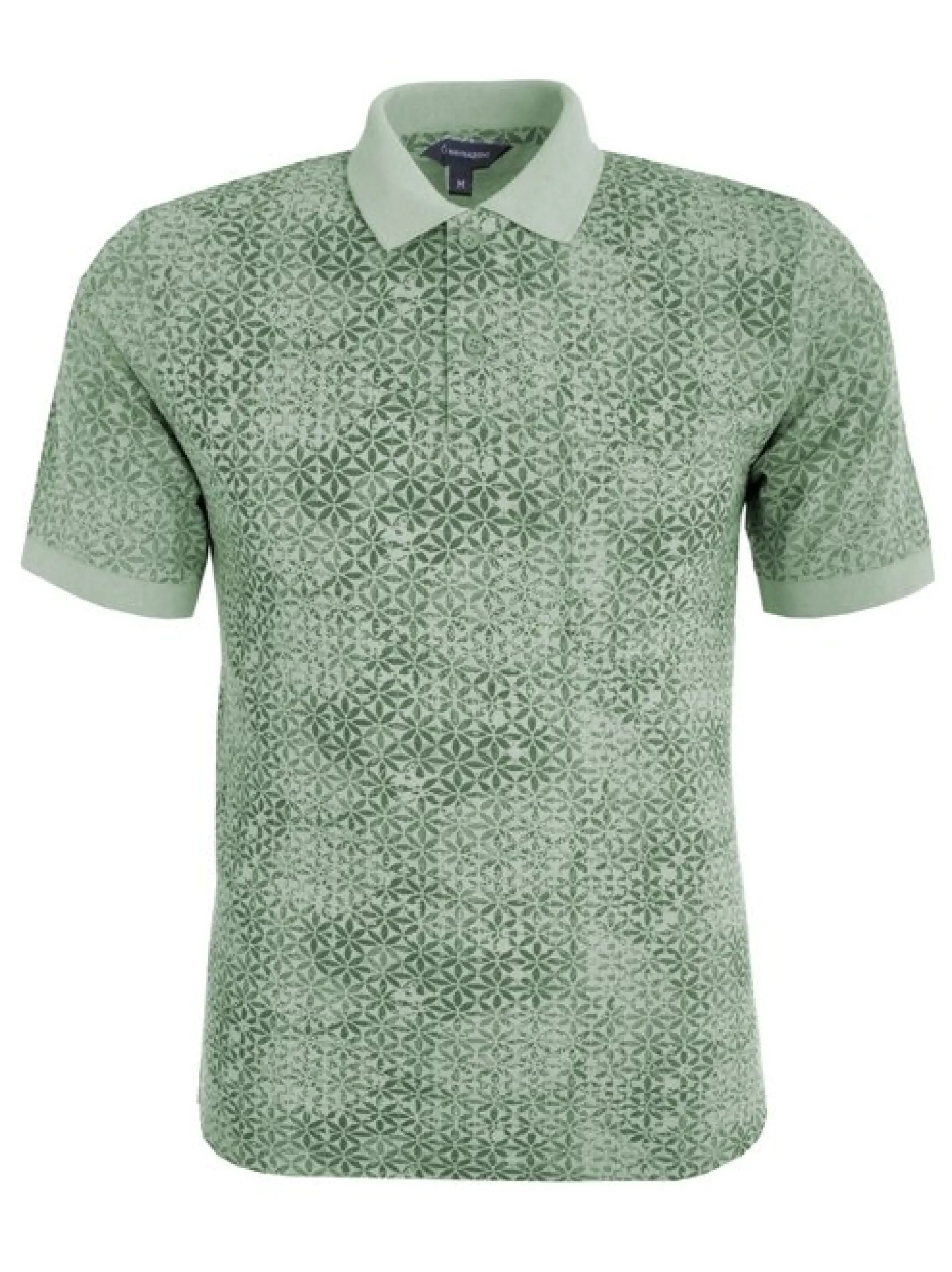 Navigazione Herren Poloshirt in grün - Ärmel: kurzarm