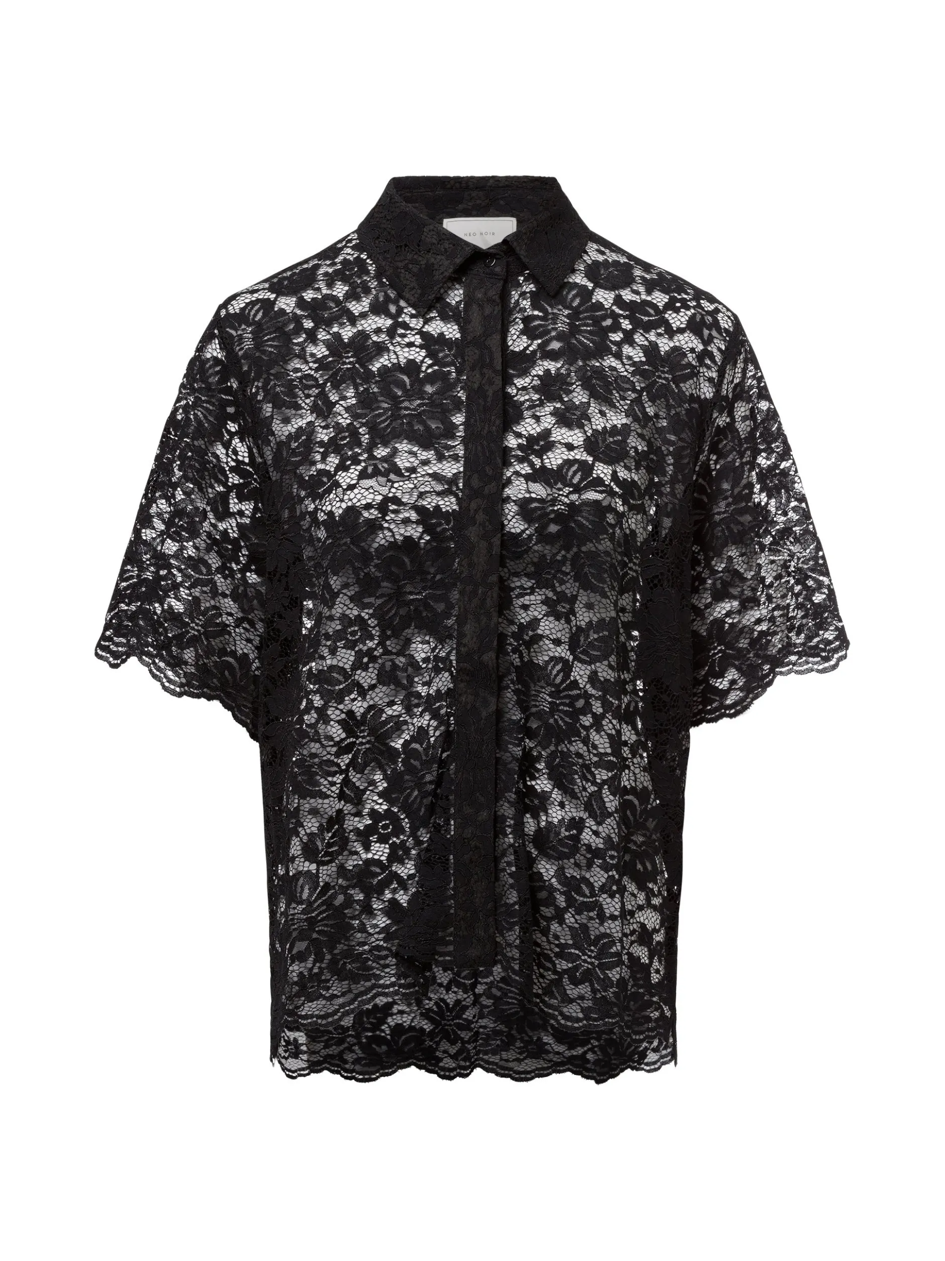 Neo Noir Damen Bluse - Lamari Lace in schwarz