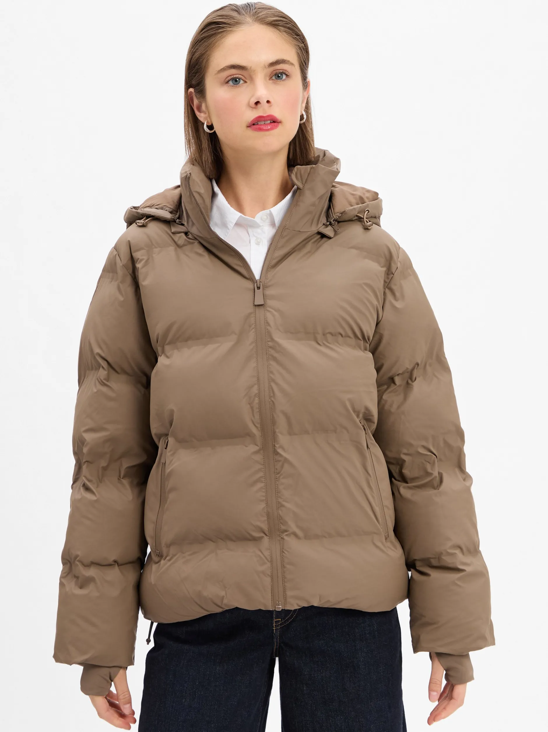 Neo Noir Damen Puffer-Jacke - Fox in taupe