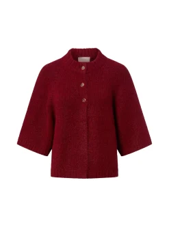 Neo Noir Damen Strickjacke - Benuta Fluffy in bordeaux