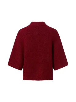 Neo Noir Damen Strickjacke - Benuta Fluffy in bordeaux