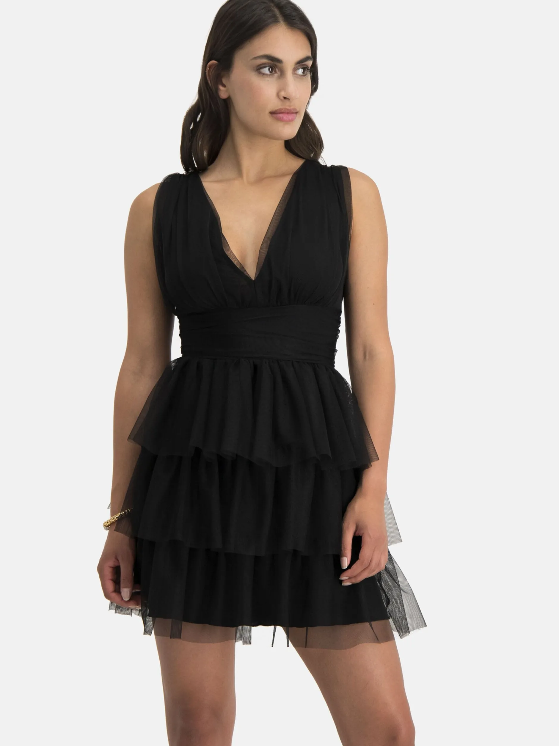 Nicowa Damen Tüllkleid - STELLOWA in schwarz
