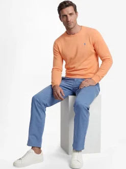 Nils Sundström Herren Chino in blau - Länge: lang