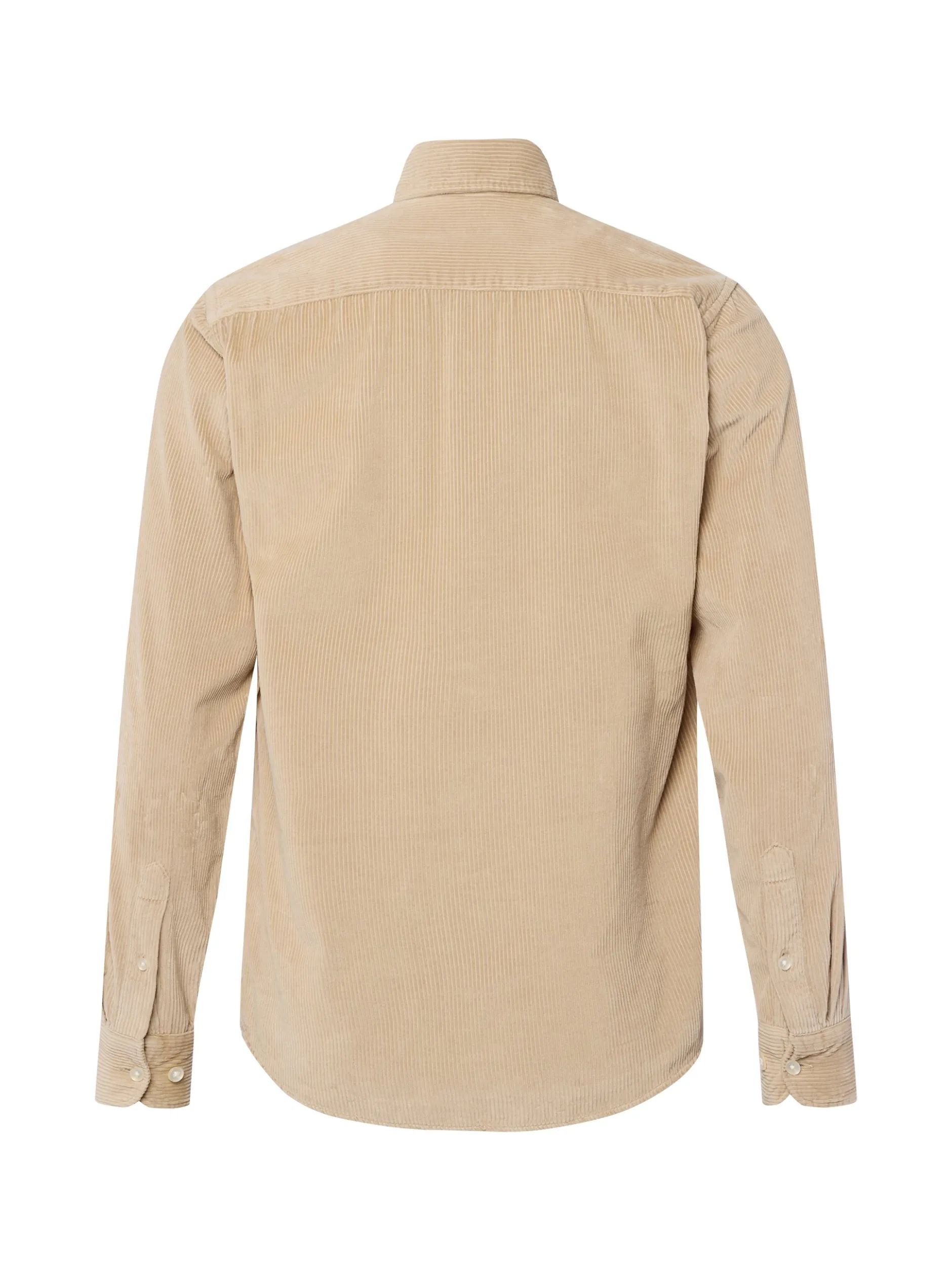 Nils Sundström Herren Cordhemd in beige - Ärmel: langarm