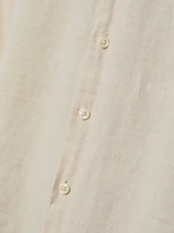 Nils Sundström Herren Leinenhemd in sand