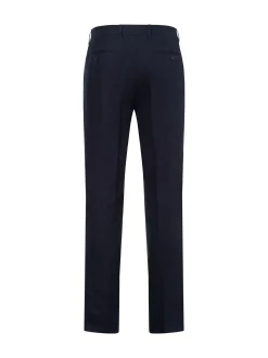 Nils Sundström Herren Leinenhose in marine - Länge: lang