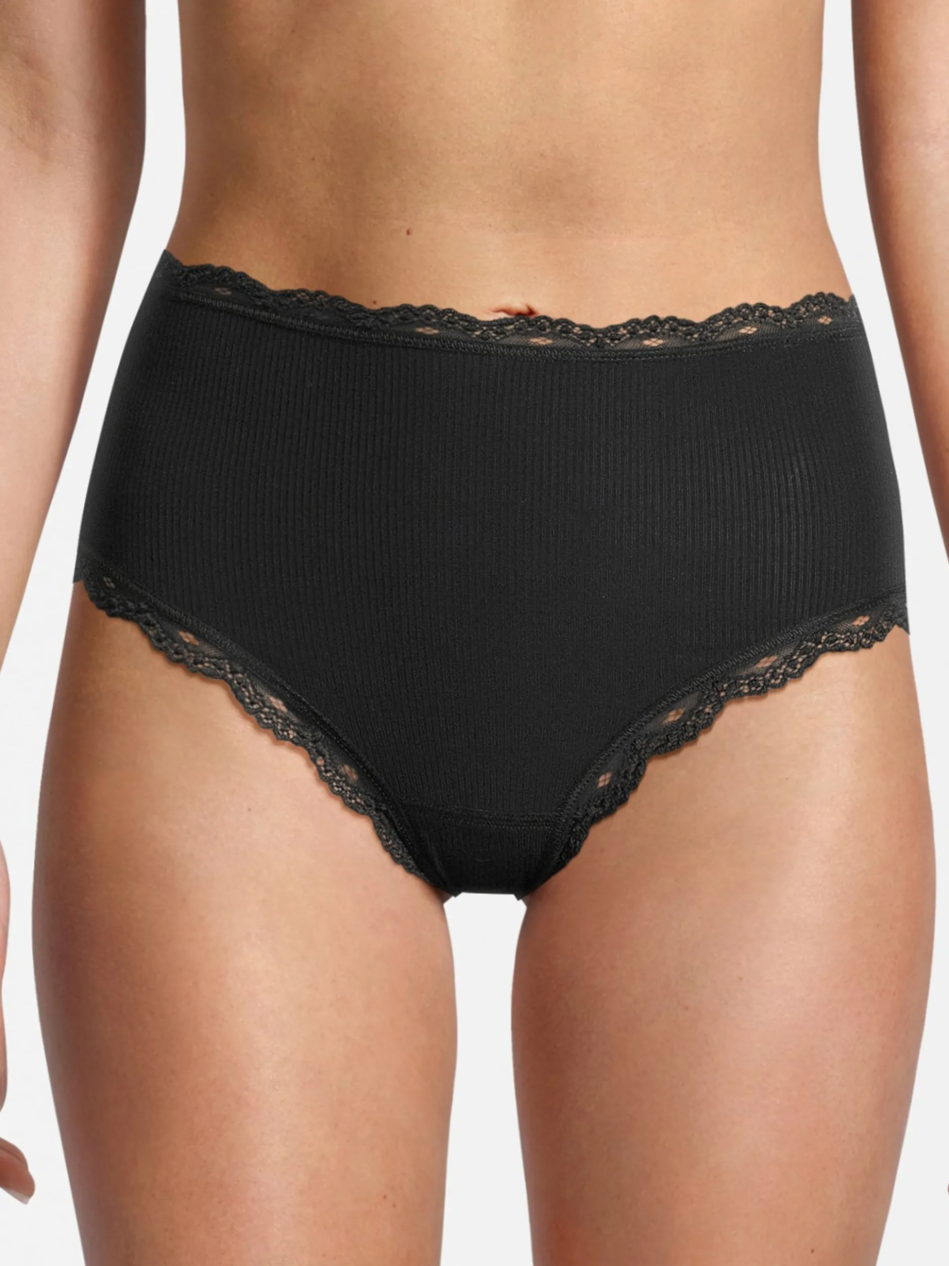 Nina von C. Damen Hüftslip - 3er Pack Body & Soul in schwarz
