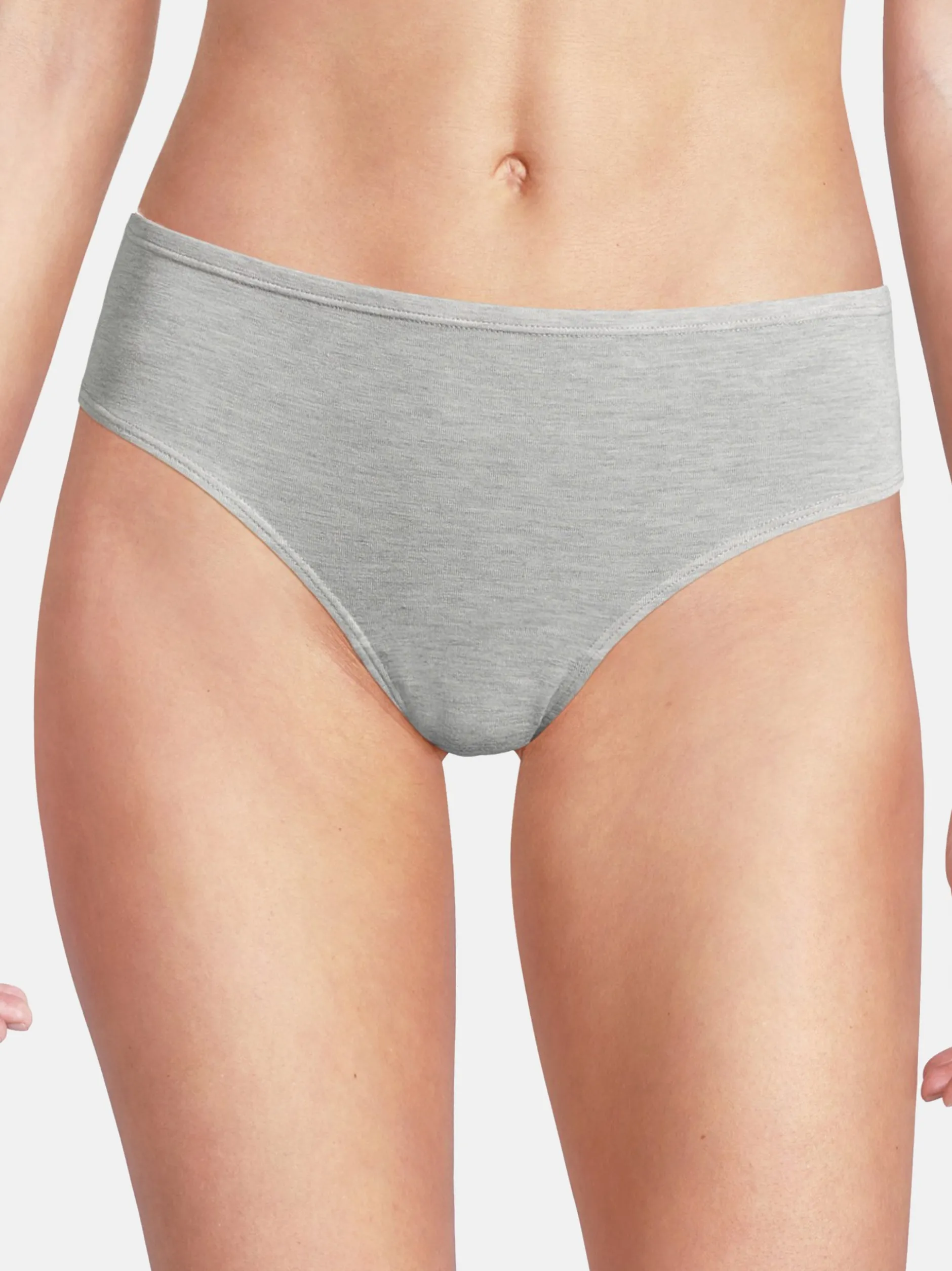 Nina von C. Damen Mini Slip - 4er Pack Light & Easy in grau