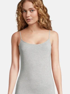 Nina von C. Damen Spaghetti Top - 2er Pack Light & Easy in grau