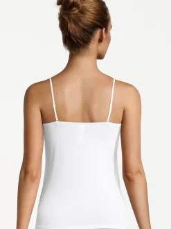 Nina von C. Damen Spaghetti Top - 3er Pack Romance in weiß