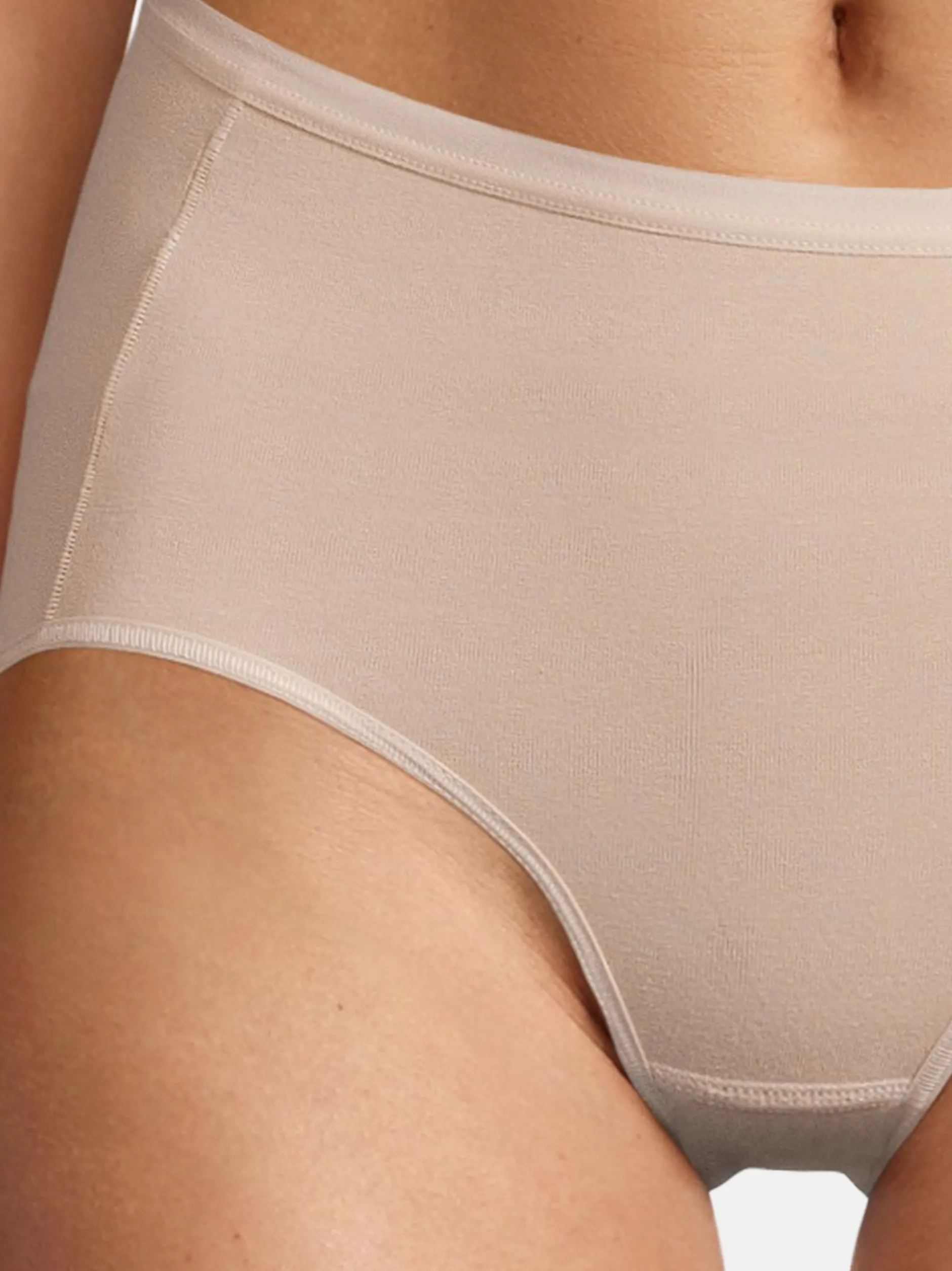 Nina von C. Damen Taillen Slip - 3er Pack Basic in beige