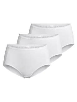 Nina von C. Damen Taillen Slip - 3er Pack Basic in weiß