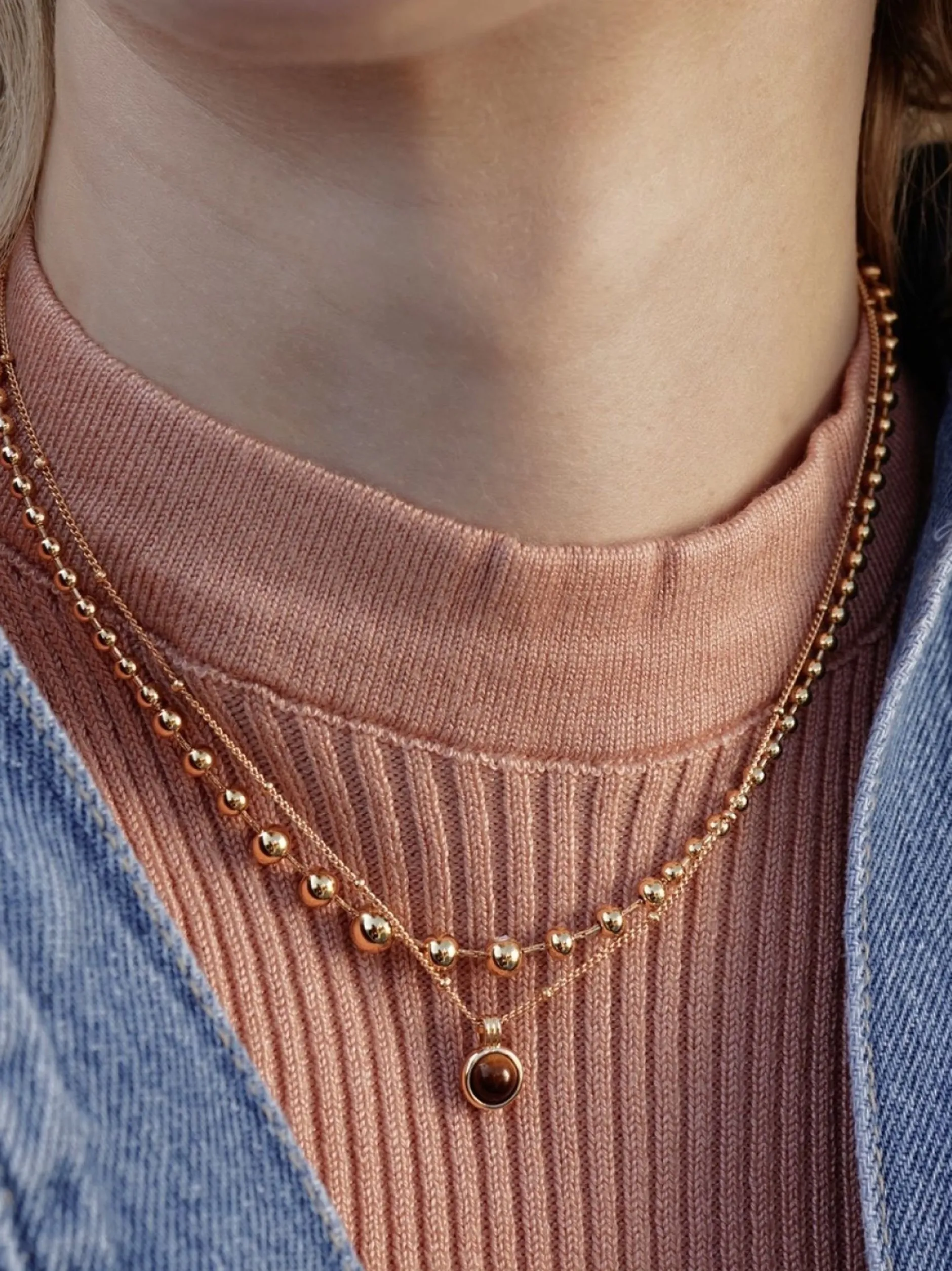 NOELANI Damen Collier in gold