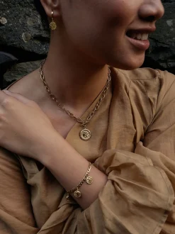 NOELANI Damen Kette mit Anhänger in gold