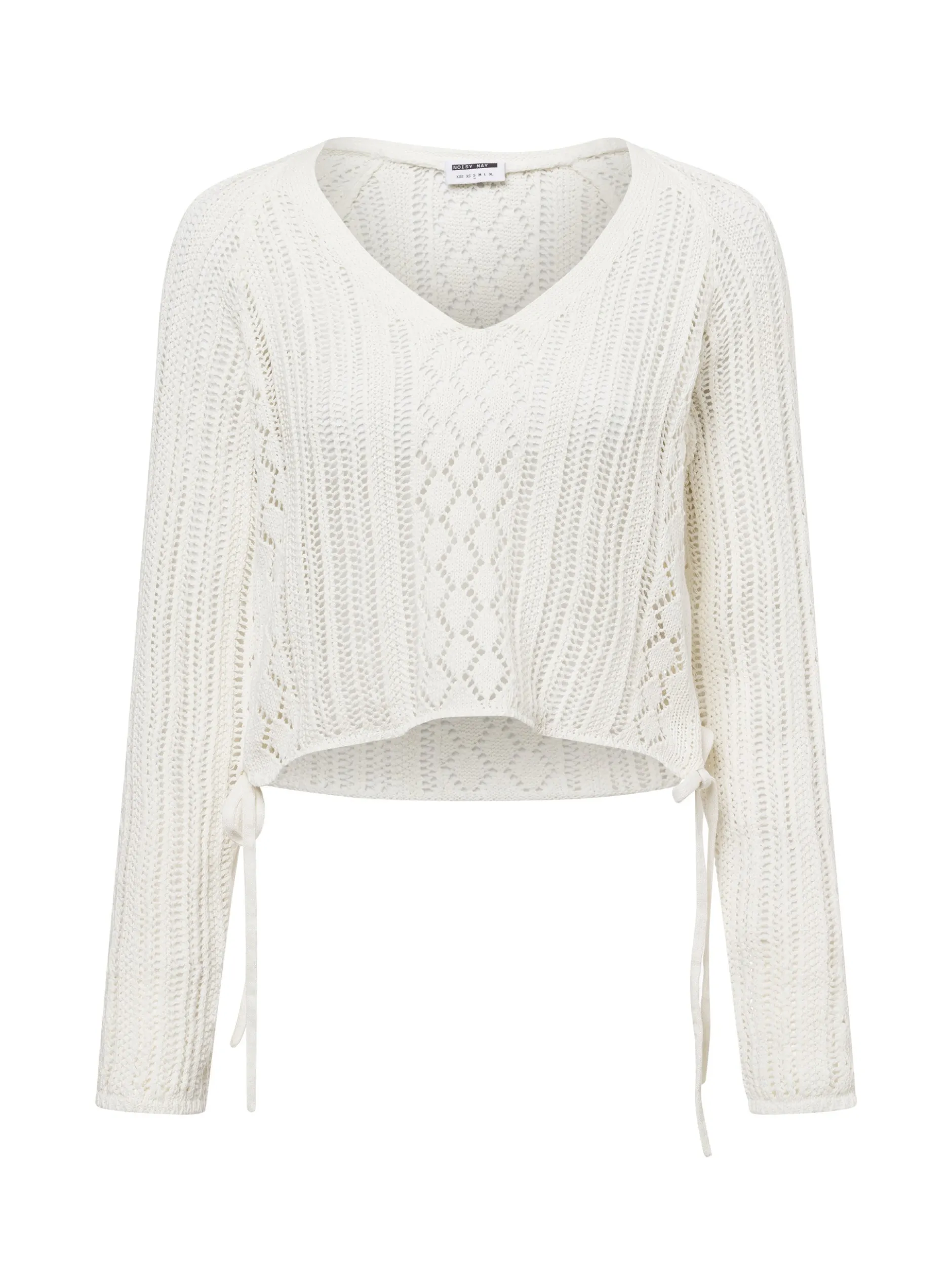 Noisy May Damen Strickpullover - NMLuna in ecru