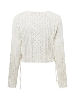 Noisy May Damen Strickpullover - NMLuna in ecru