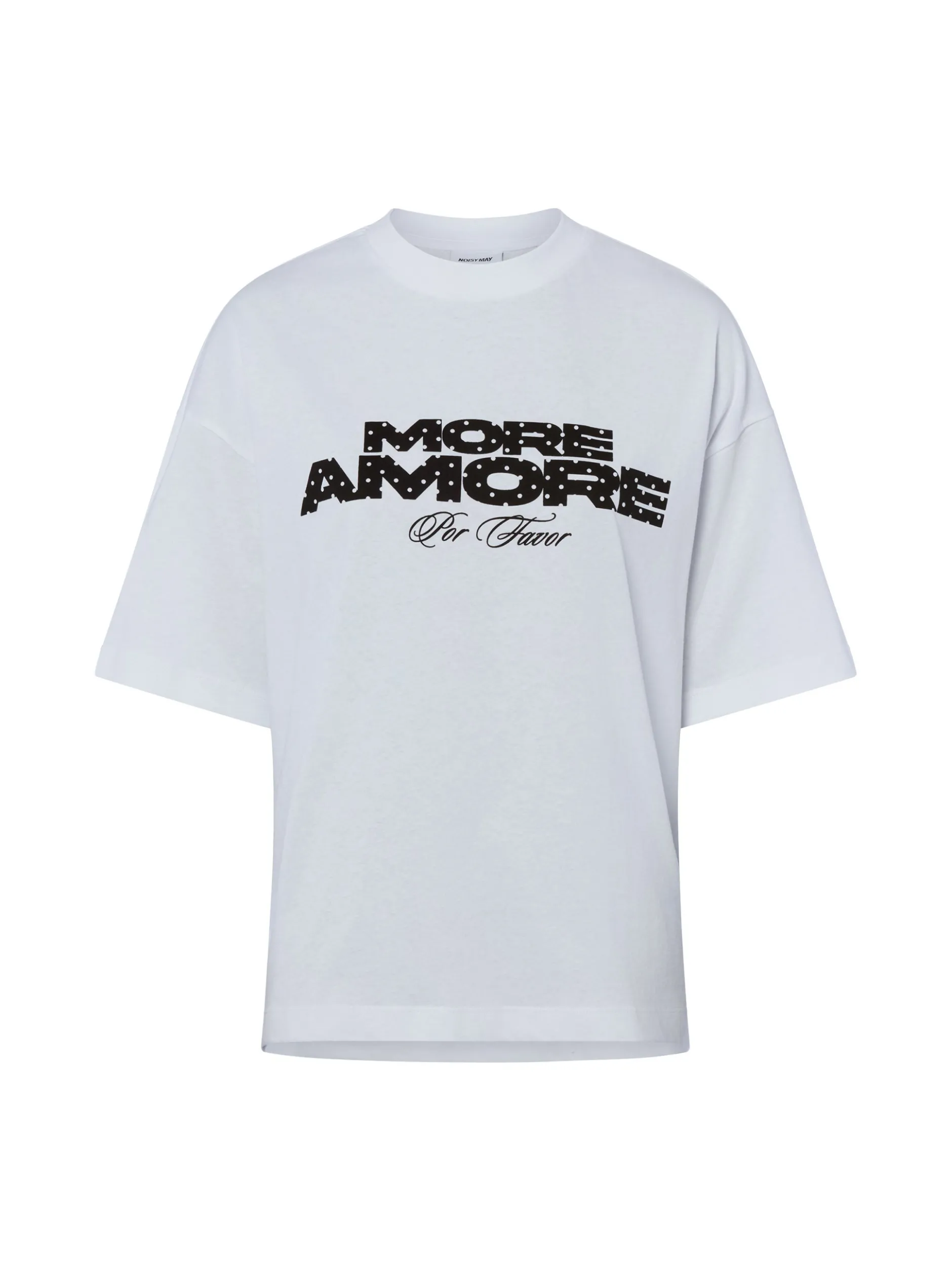 Noisy May Damen T-Shirt - NMCali in weiß schwarz