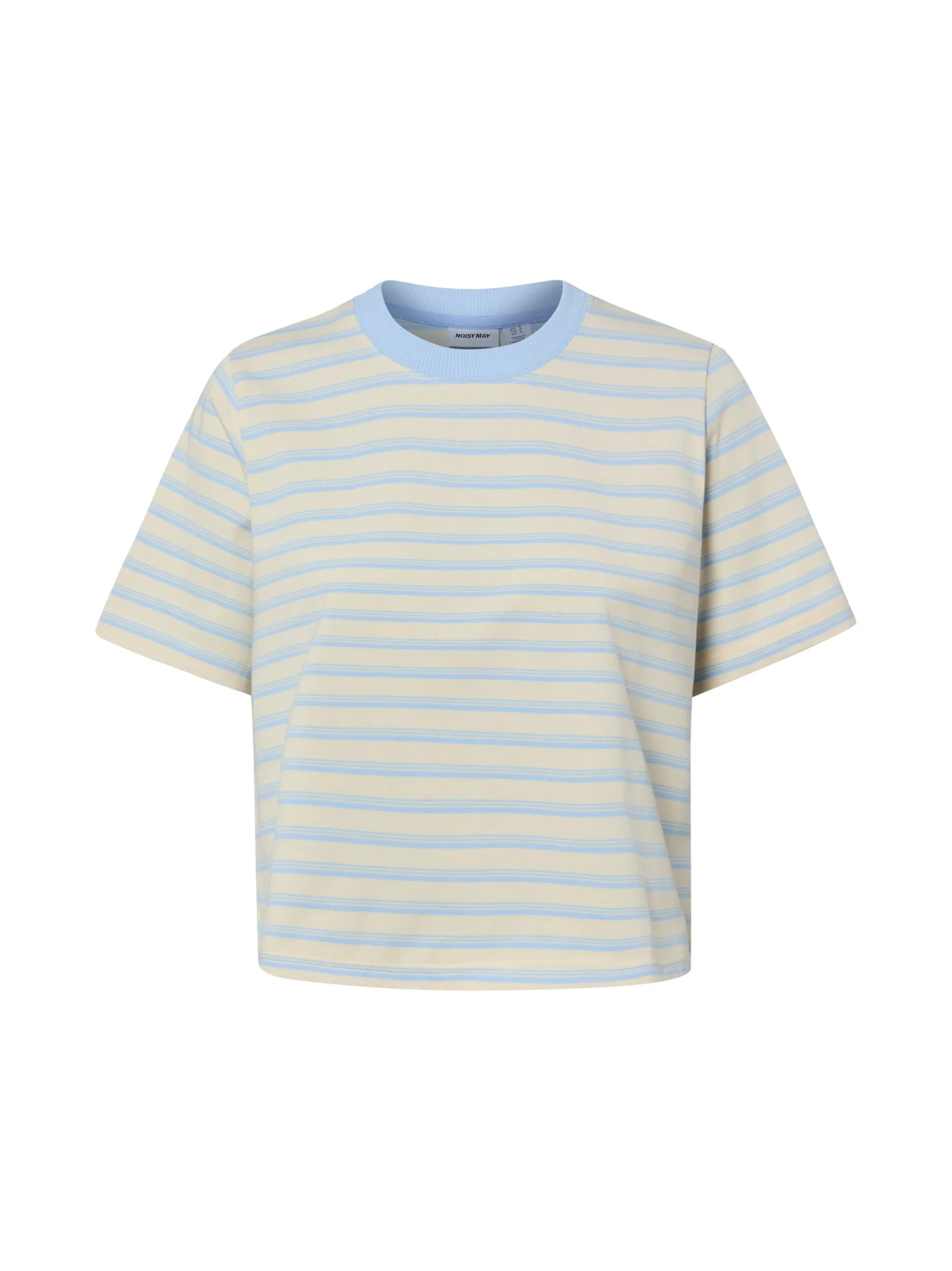 Noisy May Damen T-Shirt - NMEmber in vanille hellblau