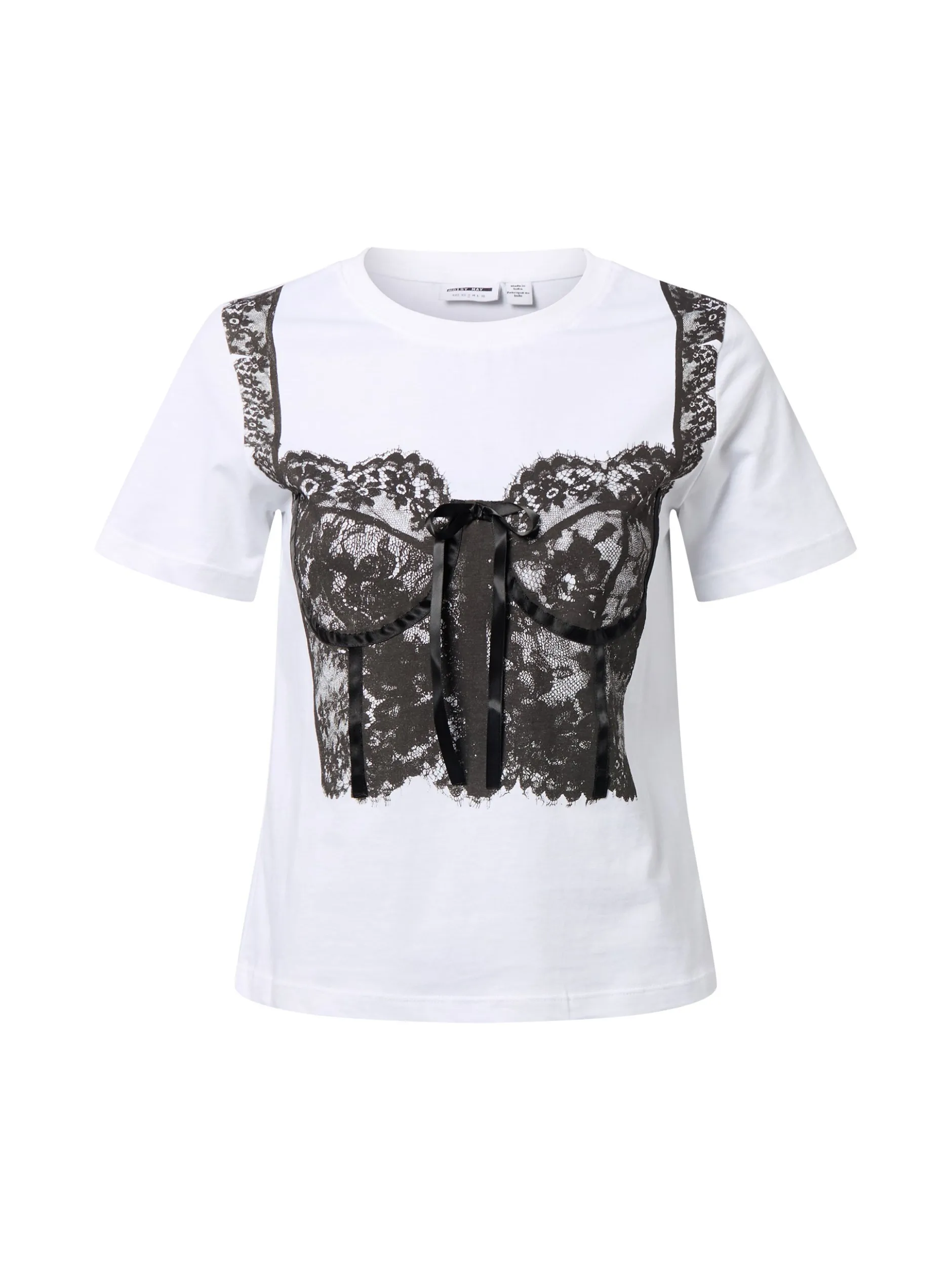 Noisy May Damen T-Shirt - NMMarla in weiß