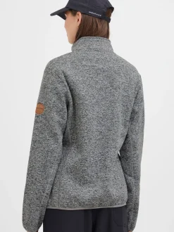North Bend Damen Fleecejacke - NBSamana in hellgrau