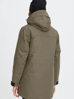 North Bend Damen Outdoorjacke - NBWanda in schlamm