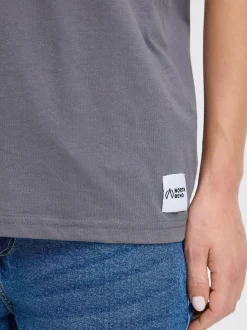 North Bend Damen Rundhalsshirt - NBCash in grau