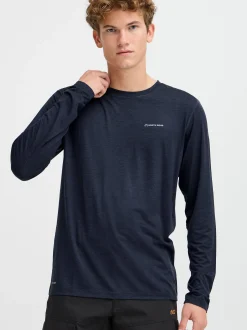 North Bend Herren Langarmshirt - NBAdreon in blau