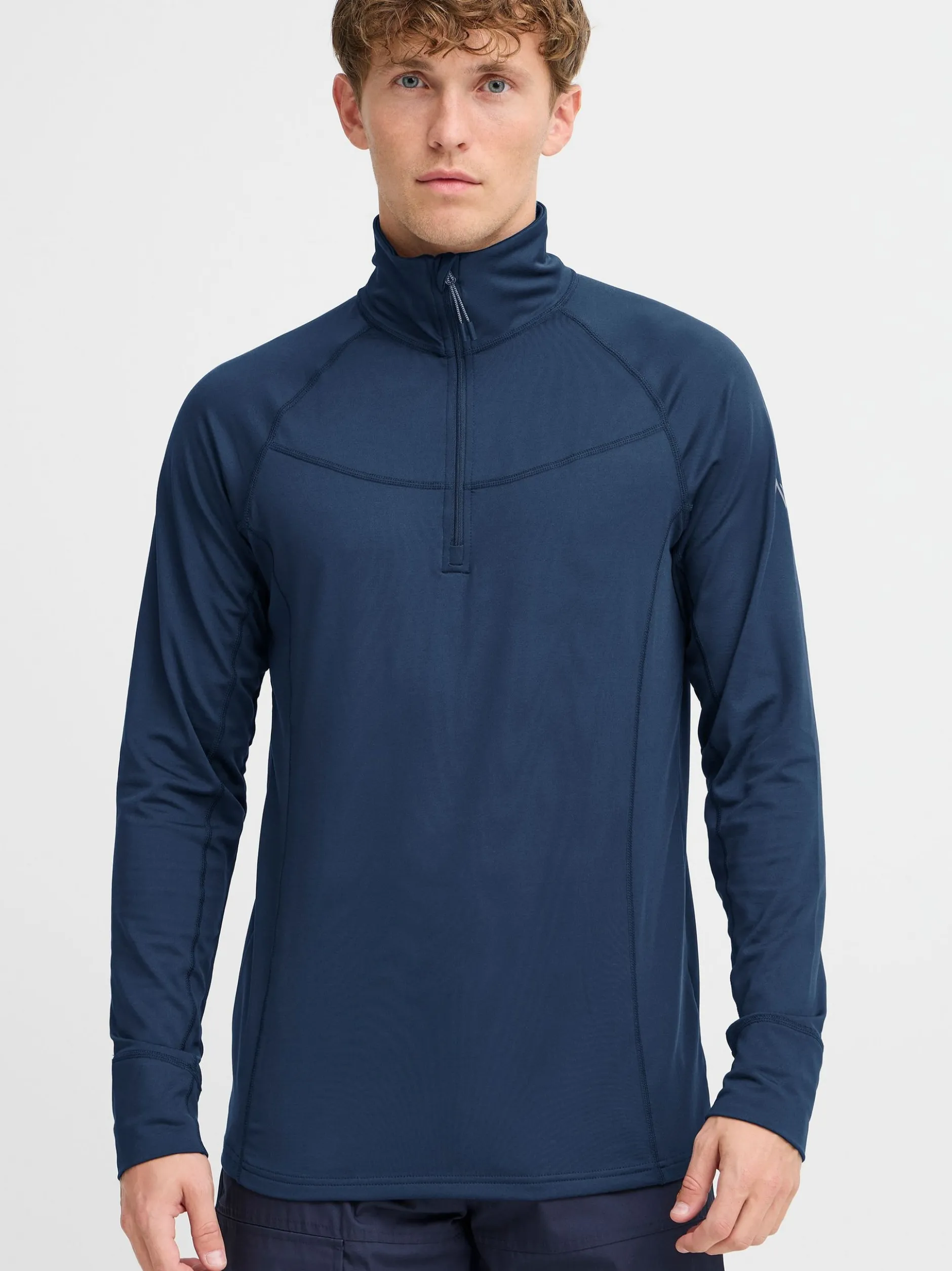 North Bend Herren Langarmshirt - NBBennet in marine