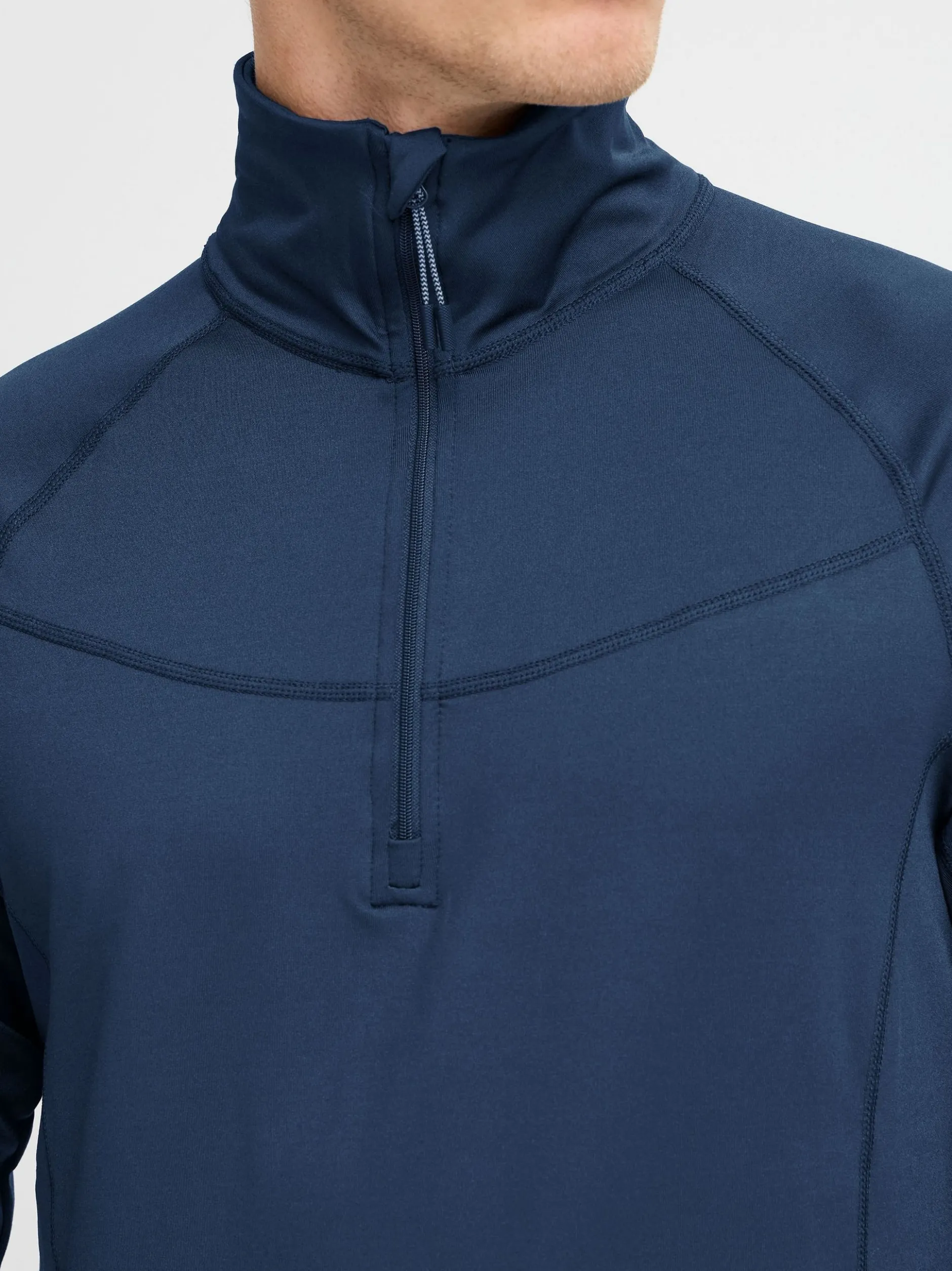 North Bend Herren Langarmshirt - NBBennet in marine