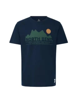 North Bend Herren Rundhalsshirt - NBCash in marine