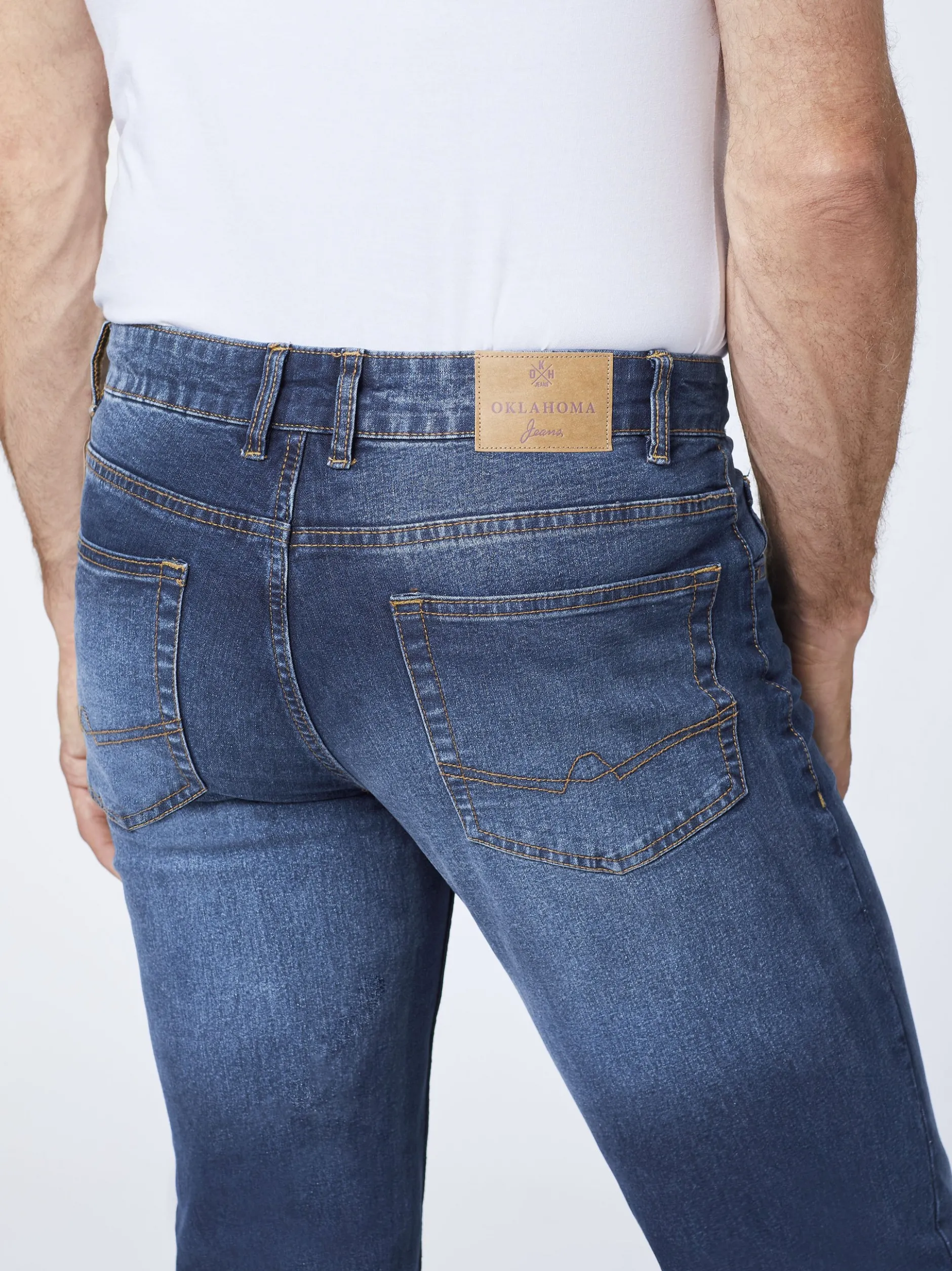Oklahoma Jeans Herren Jeans in blau - Länge: lang