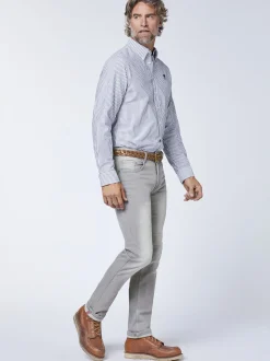 Oklahoma Jeans Herren Jeans in grau - Länge: lang