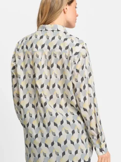 Olsen Damen Bluse in mehrfarbig - Ausschnitt: Rundhals