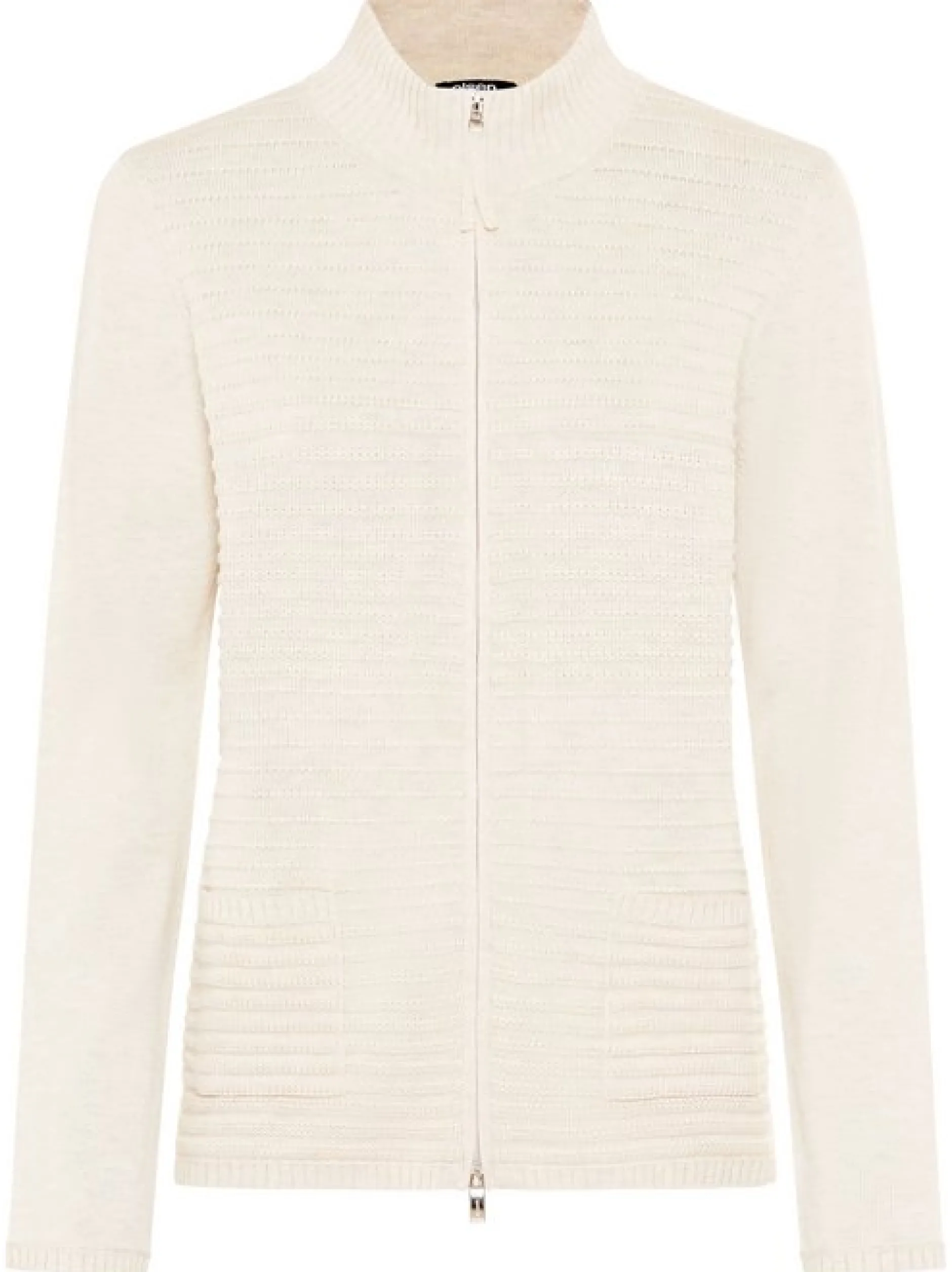 Olsen Damen Cardigan in ecru - Ausschnitt: Rundhals