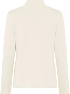 Olsen Damen Cardigan in ecru - Ausschnitt: Rundhals