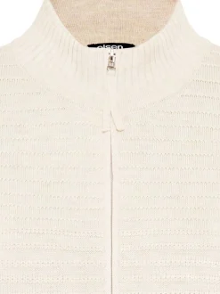 Olsen Damen Cardigan in ecru - Ausschnitt: Rundhals