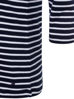 Olsen Damen Langarmshirt - Hannah in marine weiß