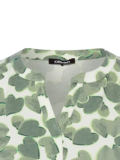 Olsen Damen Langarmshirt - Hannah in schilf weiß