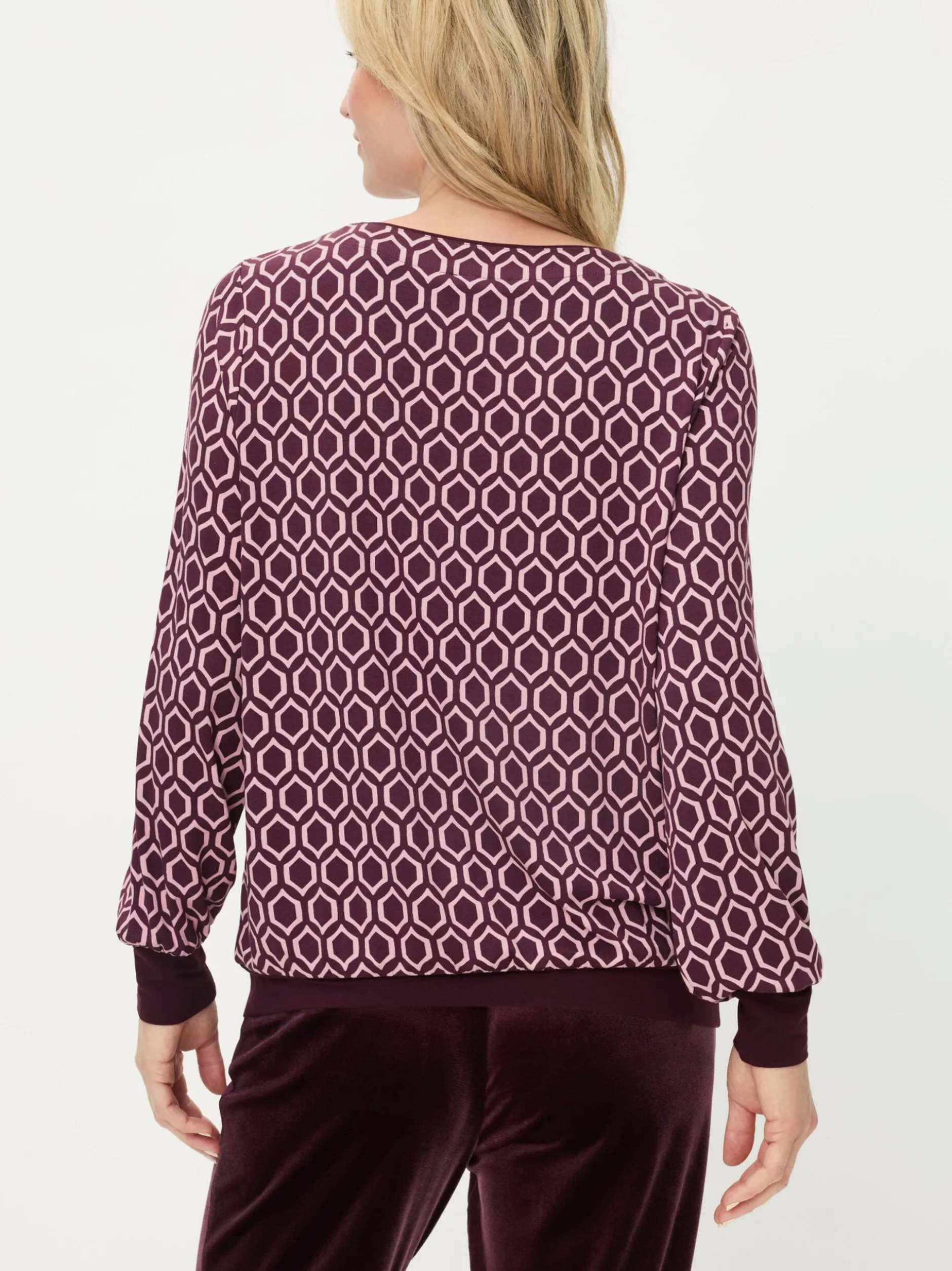 Olsen Damen Langarmshirt in rot - Ausschnitt: Rundhals
