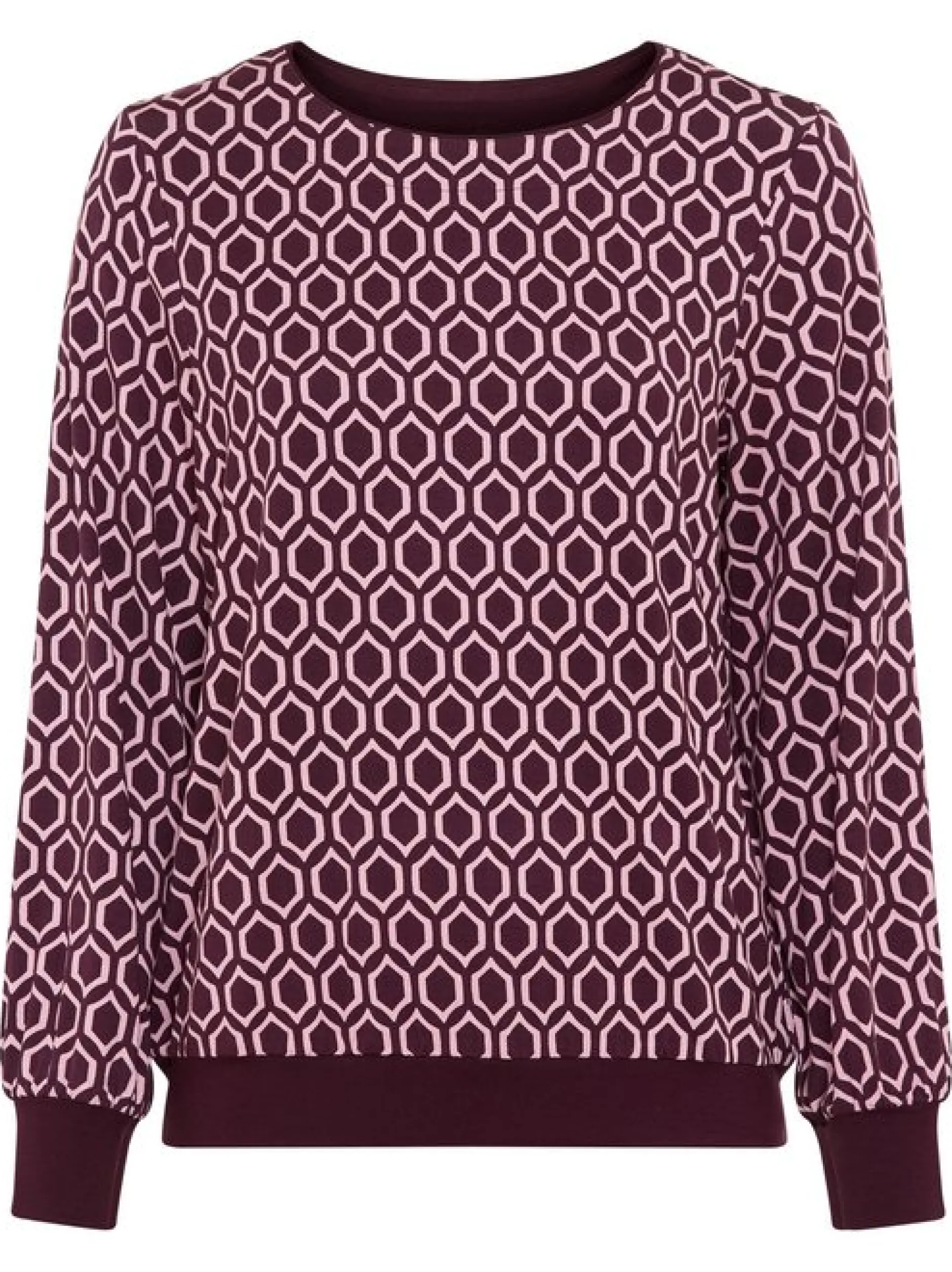 Olsen Damen Langarmshirt in rot - Ausschnitt: Rundhals