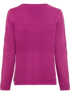 Olsen Damen Pullover in pink - Ausschnitt: Rundhals