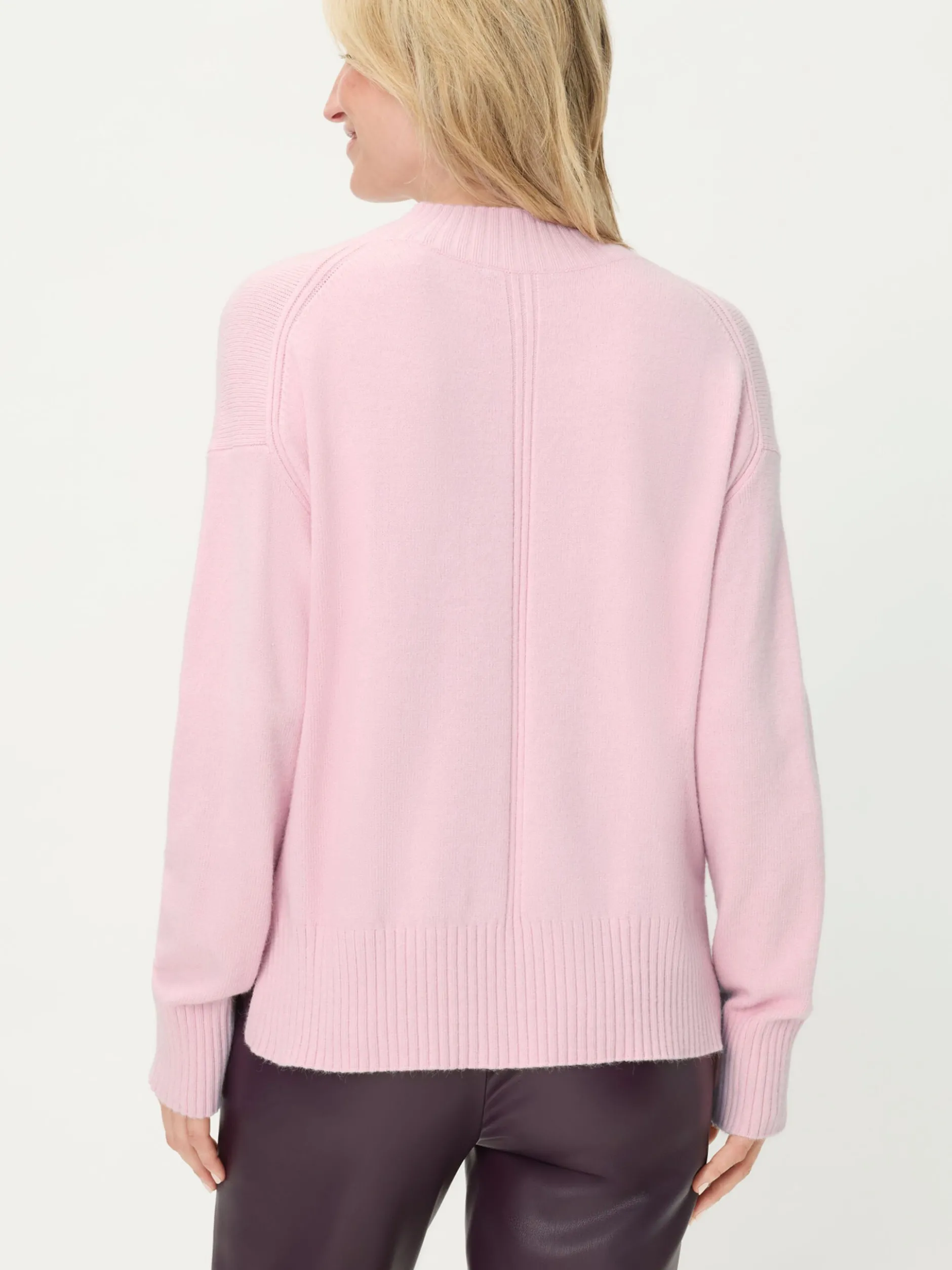 Olsen Damen Pullover in rosa - Ausschnitt: Rundhals