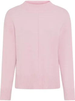 Olsen Damen Pullover in rosa - Ausschnitt: Rundhals