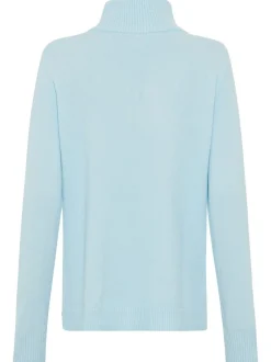 Olsen Damen Strickpullover in blau - Ärmel: langarm
