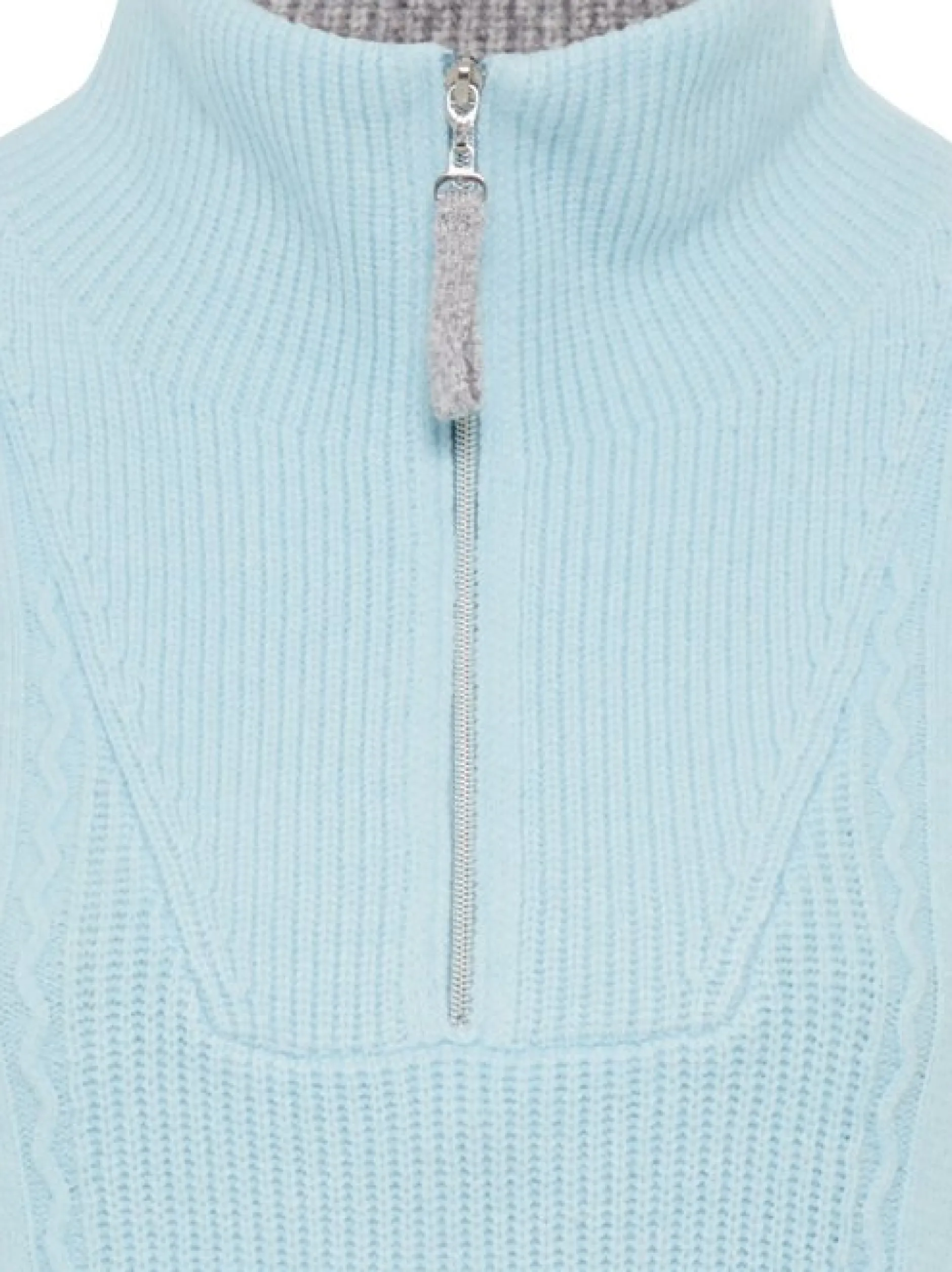 Olsen Damen Strickpullover in blau - Ärmel: langarm