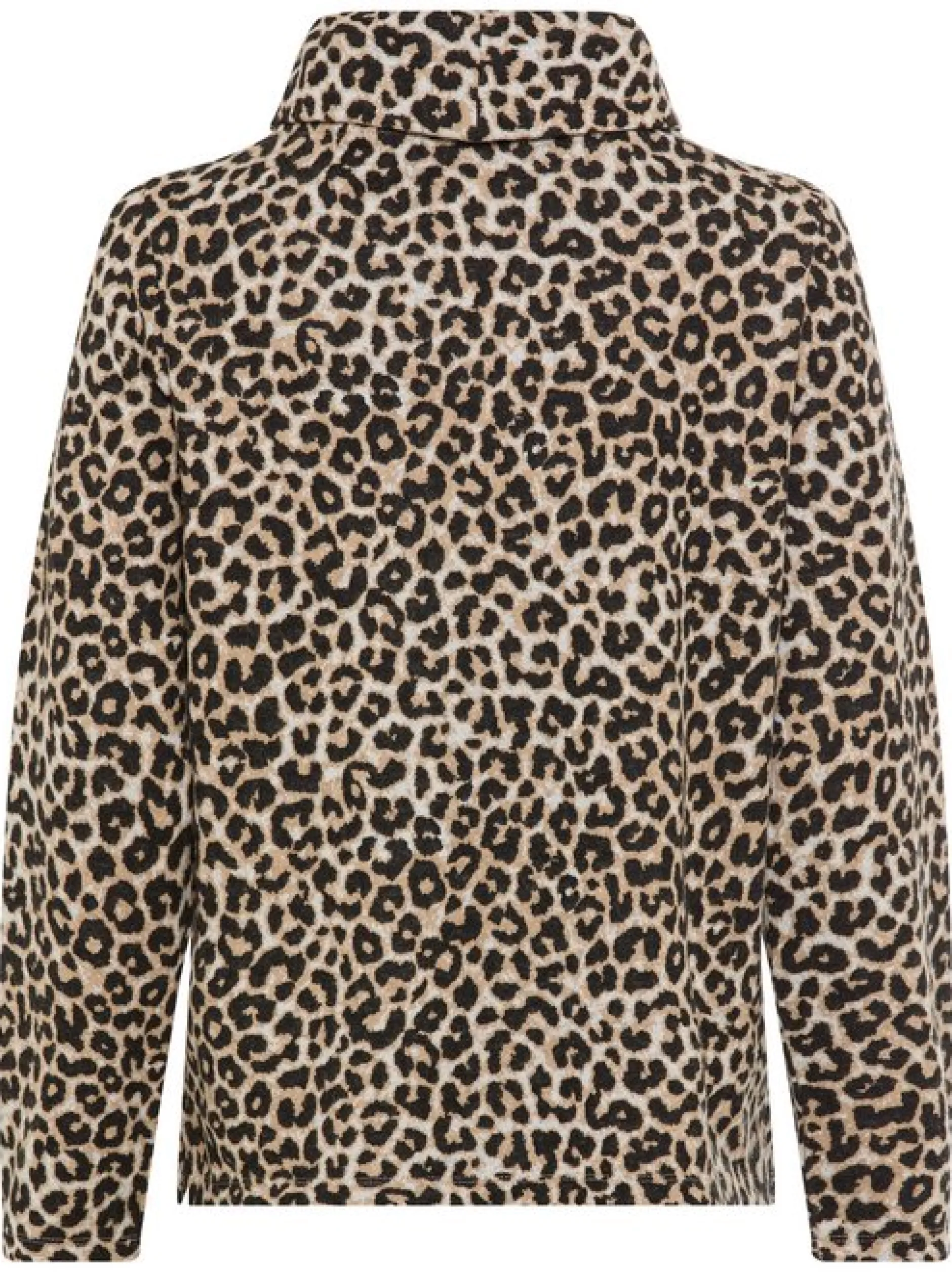 Olsen Damen Sweatshirt in beige schwarz - Ärmel: langarm