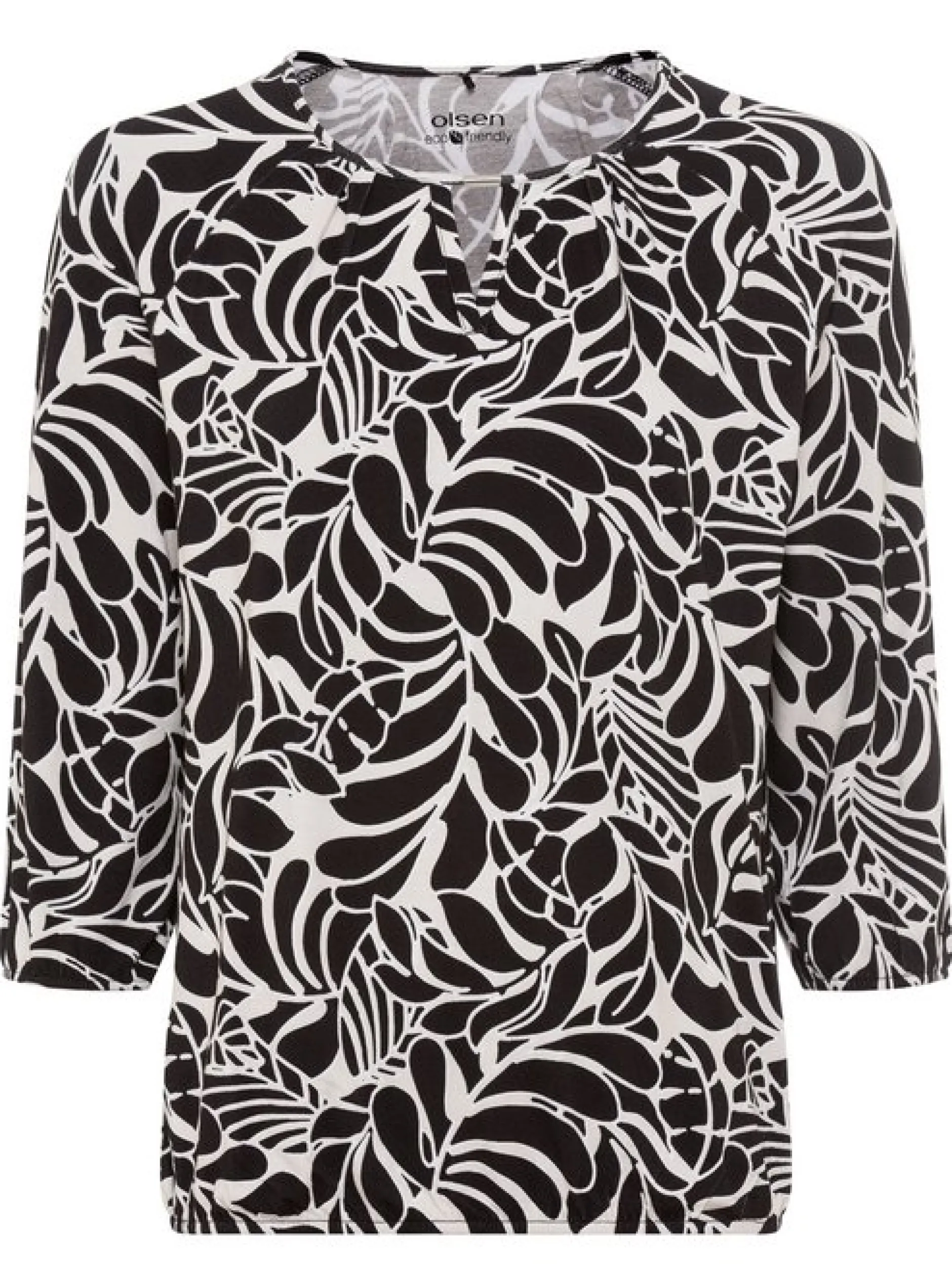 Olsen Damen T-Shirt in schwarz - Ausschnitt: Rundhals