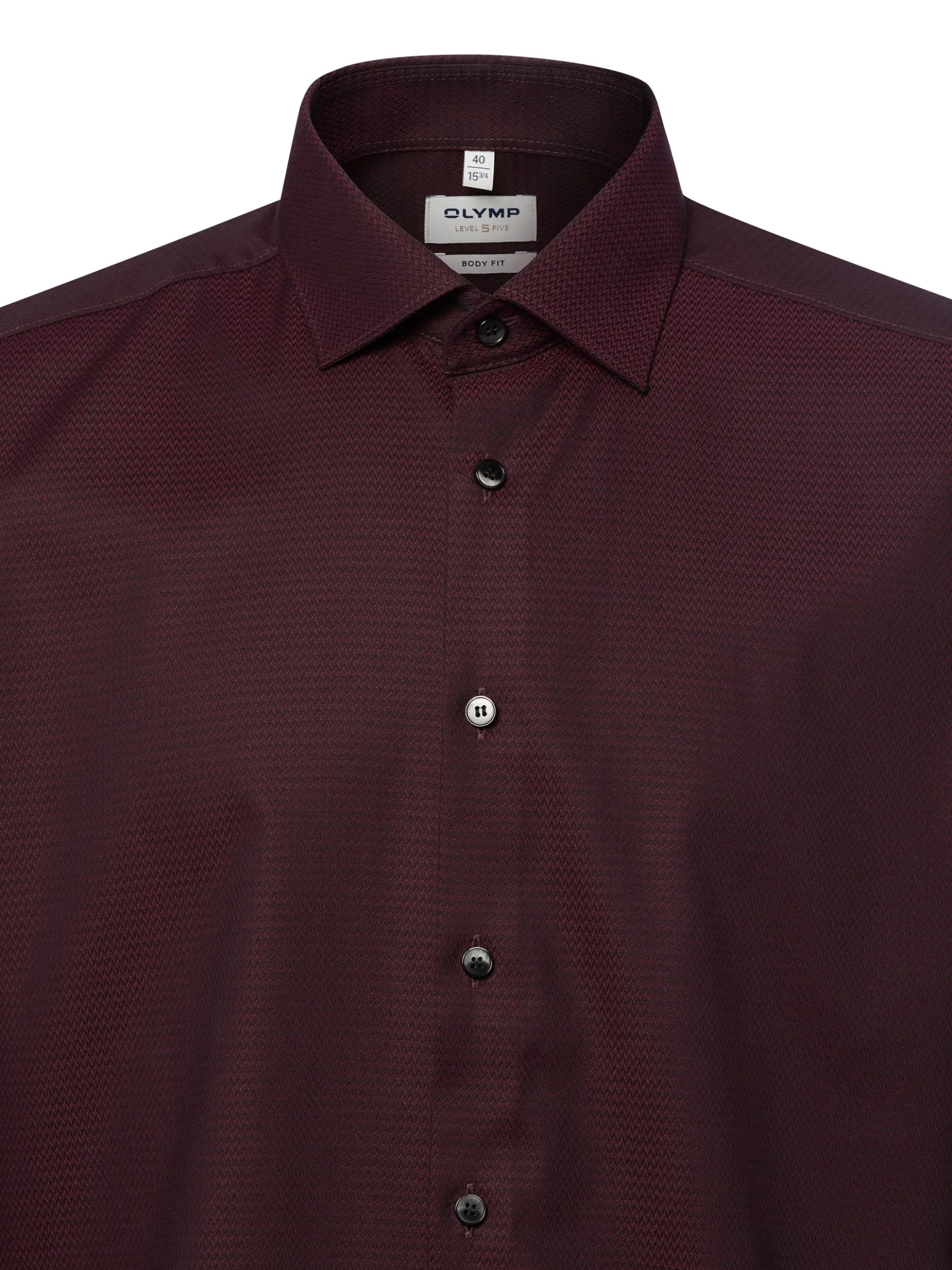 OLYMP Level Five Herren Businesshemd in aubergine