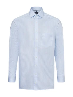 OLYMP Luxor modern fit Herren Businesshemd in hellblau weiß